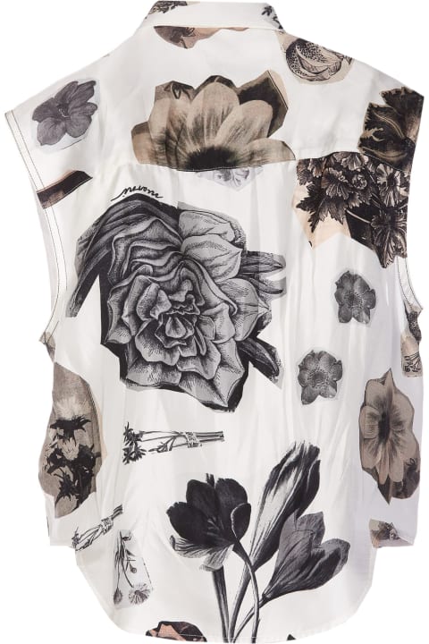 Marni Topwear for Women Marni Floral Print Sleeveless Shirt
