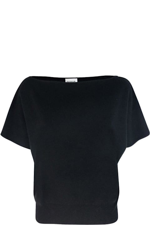 Sweaters for Women Parosh Boat-neck Short-sleeved Jumper
