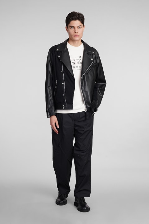 Coats & Jackets for Men Undercover Jun Takahashi Biker Jacket In Black Leather