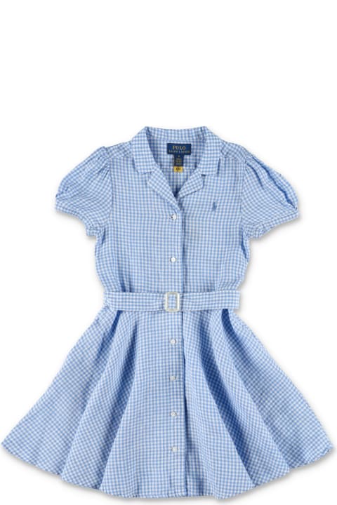 Dresses for Girls Polo Ralph Lauren Belted Gingham Linen Dress