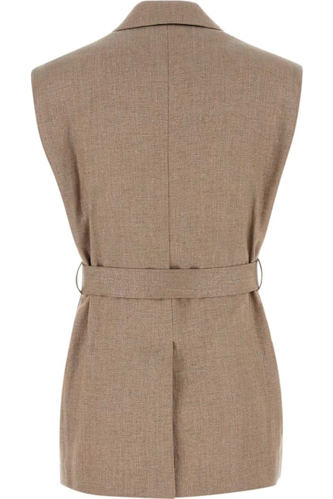 Homeware Brunello Cucinelli Cappuccino Linen Blend Vest