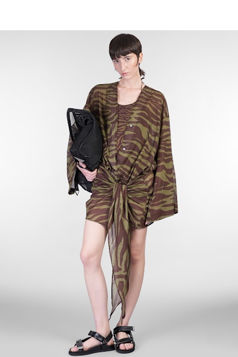 ملابس سباحة لـ السيدات The Attico Beachwear In Camouflage Polyamide