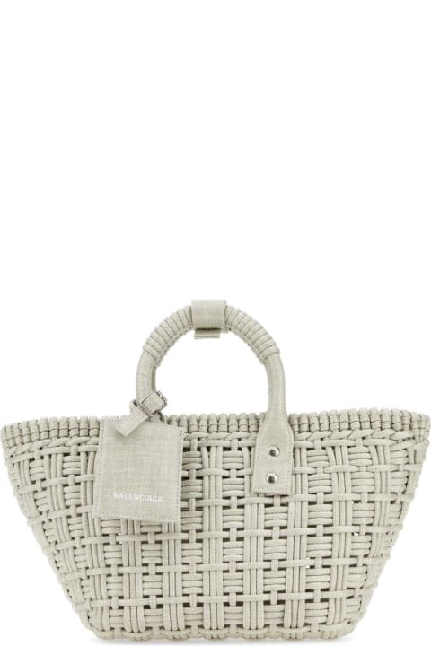 Bags Sale for Women Balenciaga Sand Raffia Bistro Xs Handbag