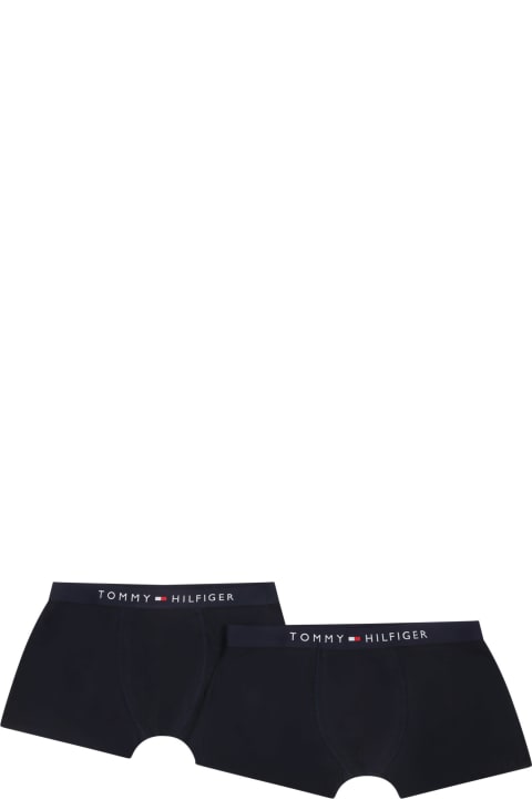 Underwear for Boys Tommy Hilfiger Blue Set For Boy Wih Logo