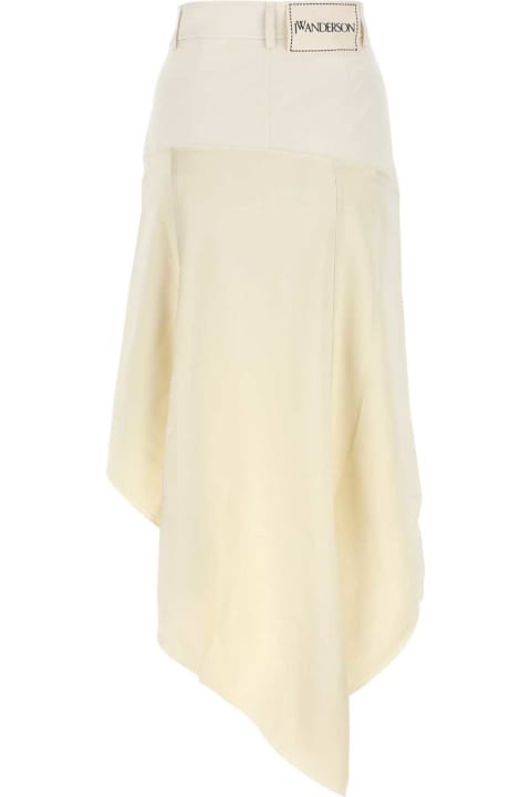 J.W. Anderson for Women J.W. Anderson Ivory Polyester Skirt