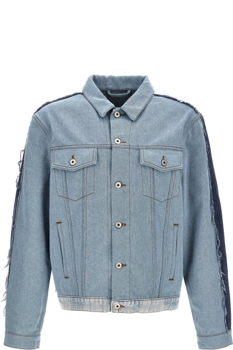HERON PRESTON Coats & Jackets for Men HERON PRESTON Patchwork Denim Jacket