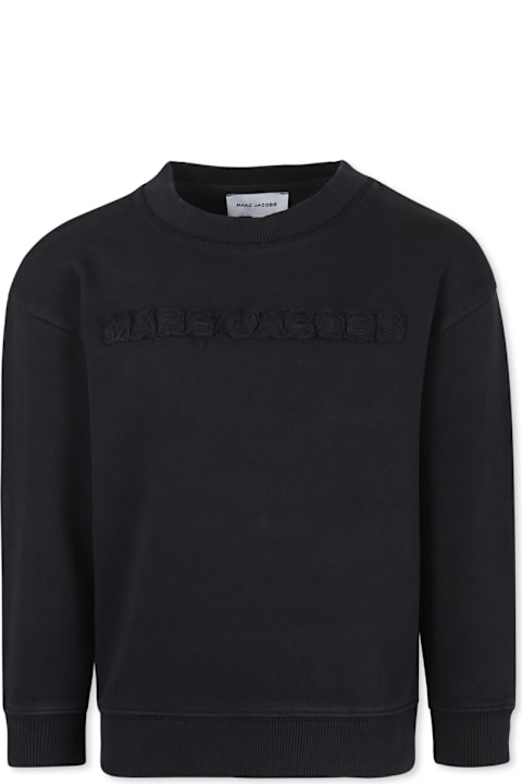 Homeware Marc Jacobs Black Sweatshirt For Kids With Logo