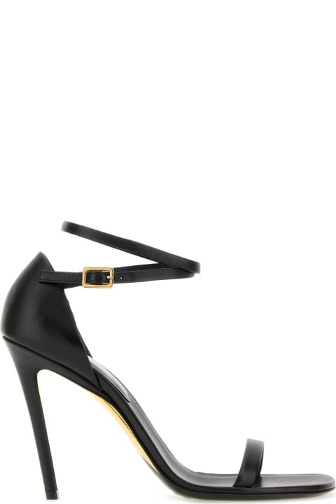 Fashion for Women Burberry Black Leather Sandals