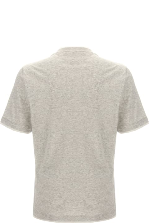 Fashion for Men Brunello Cucinelli T-shirt Doubled Hems