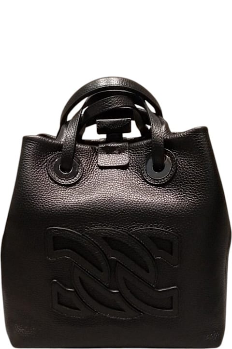 Casadei for Men Casadei Logo Patch Top Handle Bag