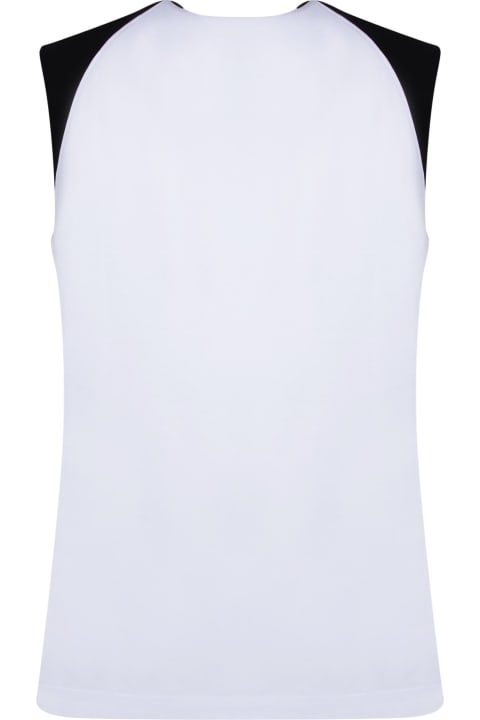 Moschino Topwear for Men Moschino Smile Logo Tank Top Black And White
