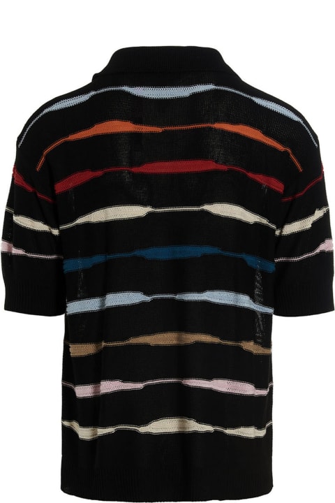 Logo Striped Polo Shirt