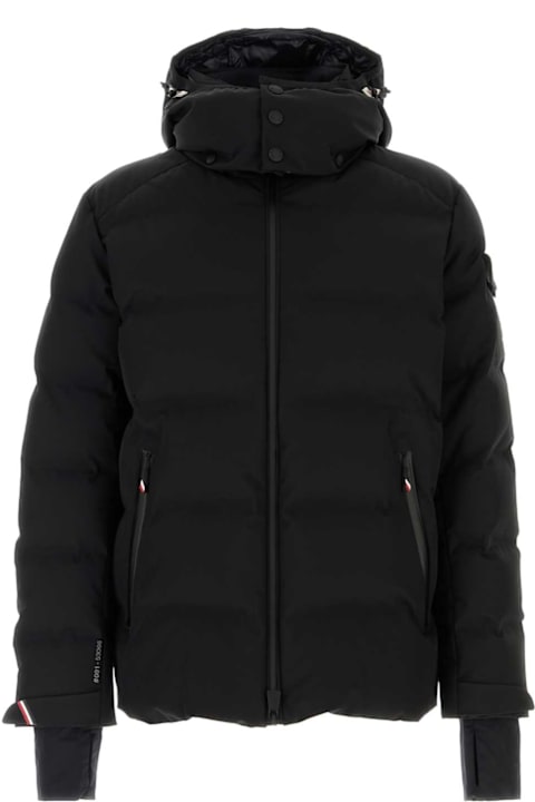 Moncler Grenoble for Men Moncler Grenoble Black Stretch Nylon Montgetech Down Jacket