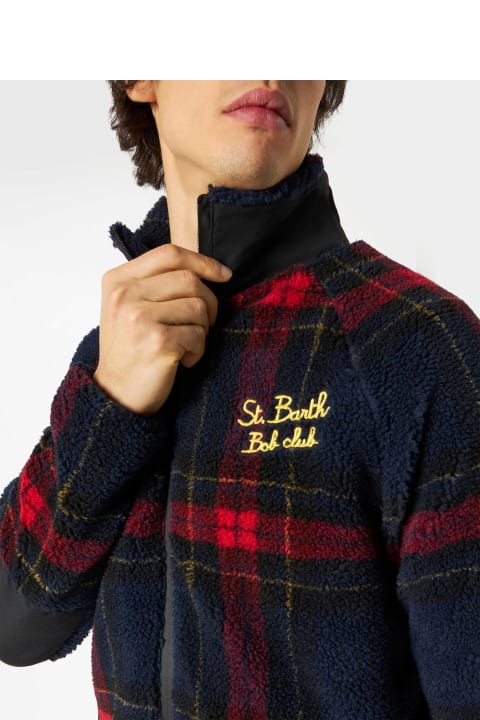 Homeware MC2 Saint Barth Sherpa Jacket With St. Barth Bob Club Embroidery