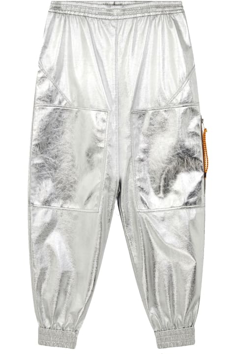 Stella McCartney Fleeces & Tracksuits for Women Stella McCartney Silver Coated Trousers