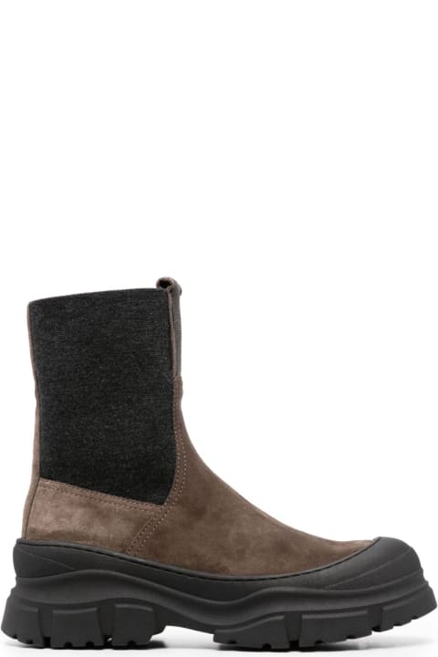 Boots for Women Brunello Cucinelli Monili-embellished Slip-on Ankle Boots