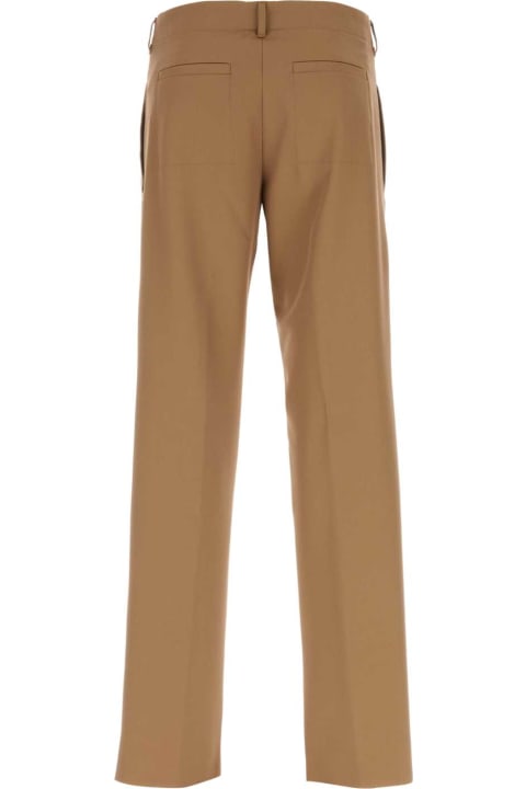 Fendi Pants for Men Fendi Brown Wool Blend Pant
