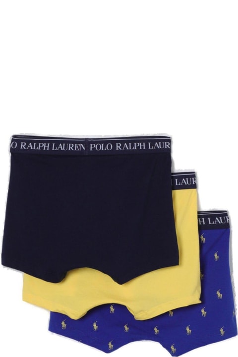 メンズ Polo Ralph Laurenのアンダーウェア Polo Ralph Lauren Triple-pack Logo Band Trunks