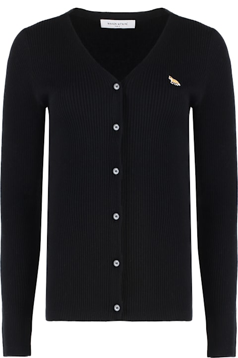 Maison Kitsuné Sweaters for Women Maison Kitsuné Ribbed-knit Cardigan