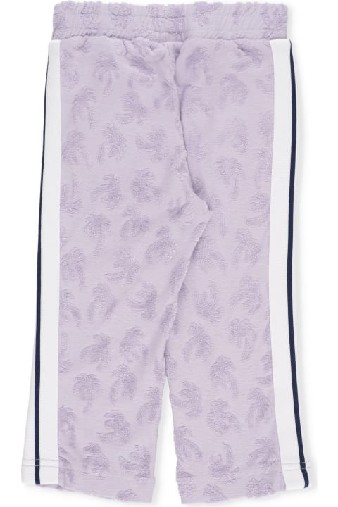 Palm Angels Bottoms for Baby Girls Palm Angels Cotton Pants