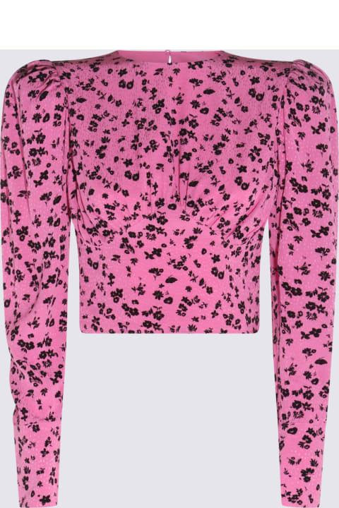 Rotate by Birger Christensen Topwear for Women Rotate by Birger Christensen Pink Viscose Blend Blouse