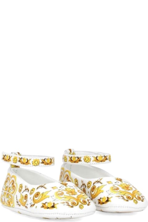 ベビーガールズ Dolce & Gabbanaのシューズ Dolce & Gabbana Ball. With Tassel Strap Stam Azulejos Yellow