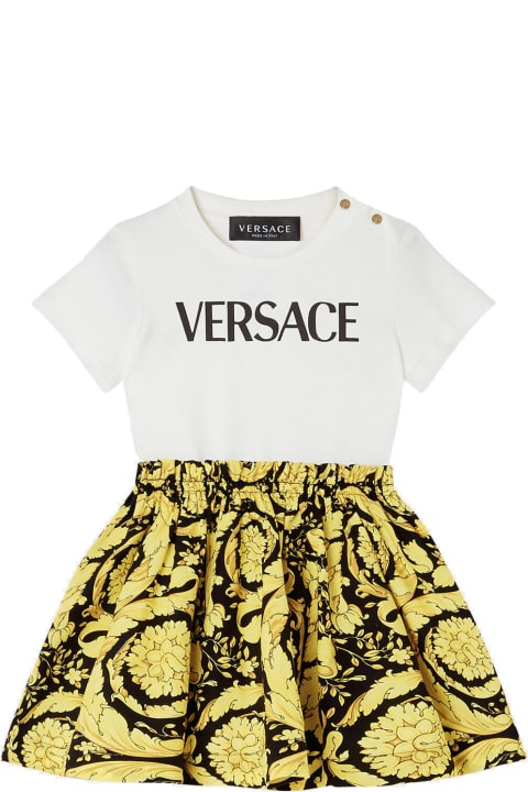 Versace for Kids Versace Baroque T-shirt Dress