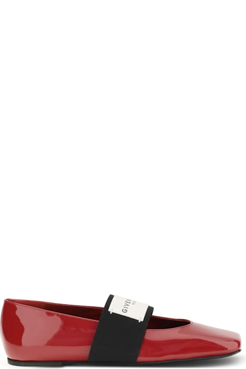 Homeware Givenchy Patent-leather Squared Ballerinas