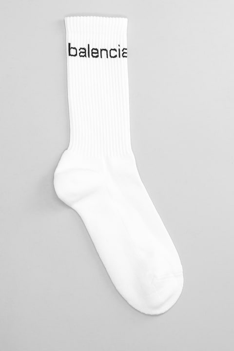 Balenciaga Menのセール Balenciaga Socks In White Cotton