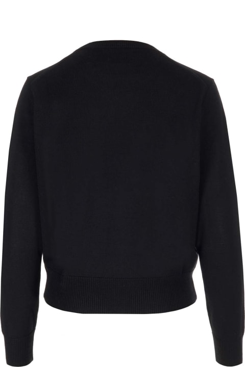 Fashion for Women Ami Alexandre Mattiussi Black 'ami De Coeur' Sweater
