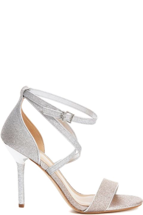Michael Kors for Women Michael Kors Astrid Crossover Strap Glitter Sandals