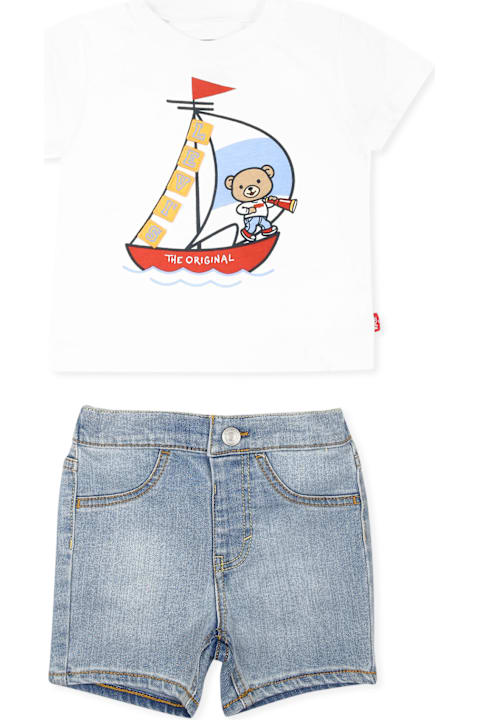 Homeware Levi
s Multicolor Suit For Baby Boy With Bear