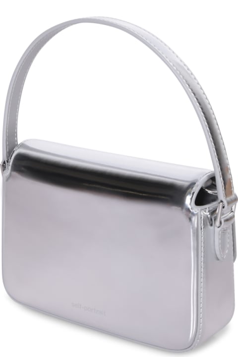 self-portrait for Women self-portrait Micro Silver Leather Bag