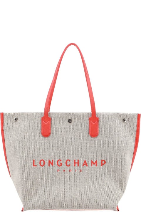 ウィメンズ新着アイテム Longchamp Roseau Logo Detailed Large Tote Bag