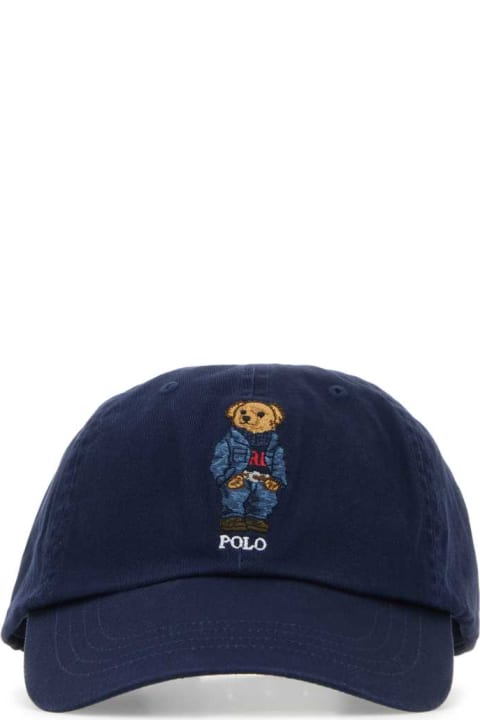 Hats for Women Polo Ralph Lauren Blue Cotton Baseball Cap