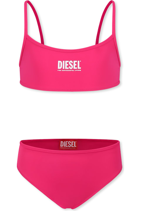 Diesel for Girls Diesel Fuchsia Bikini For Girl With Logo
