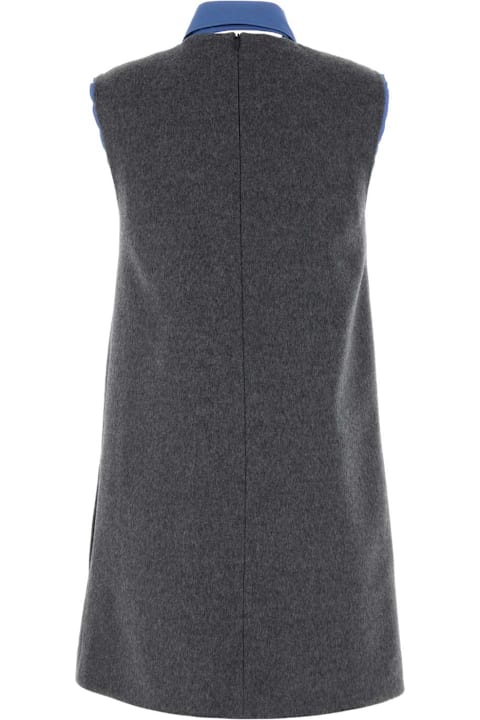 Sale for Women Miu Miu Grey Velour Mini Dress