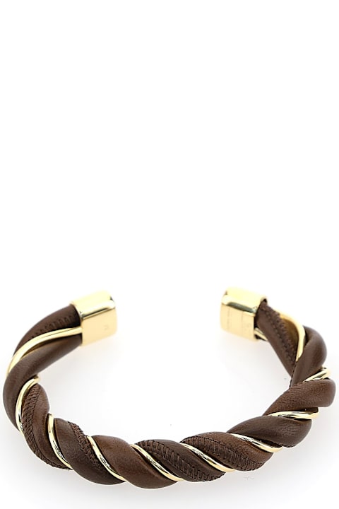 آخر صيحات الموضة من السيدات Bottega Veneta Twisted Bracelet