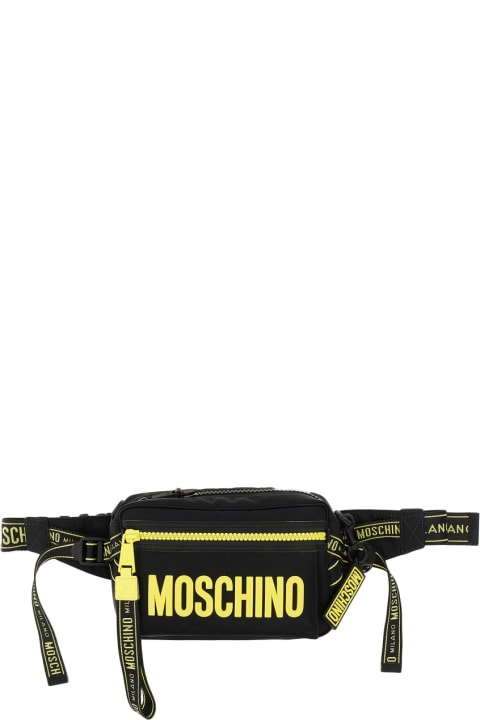 メンズ ベルトバッグ Moschino Pouch With Lettering Logo