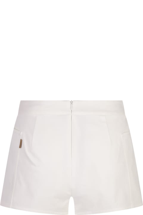 Max Mara Pants & Shorts for Women Max Mara White Riad Shorts