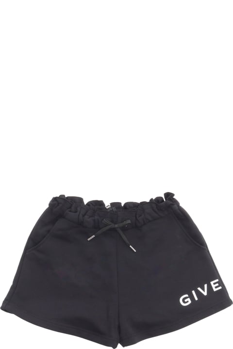 Givenchy Bottoms for Girls Givenchy Black Shorts With Logo