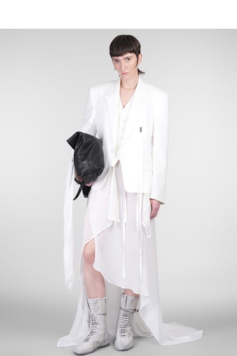 Ann Demeulemeester for Women Ann Demeulemeester Susa Blazer In White Viscose