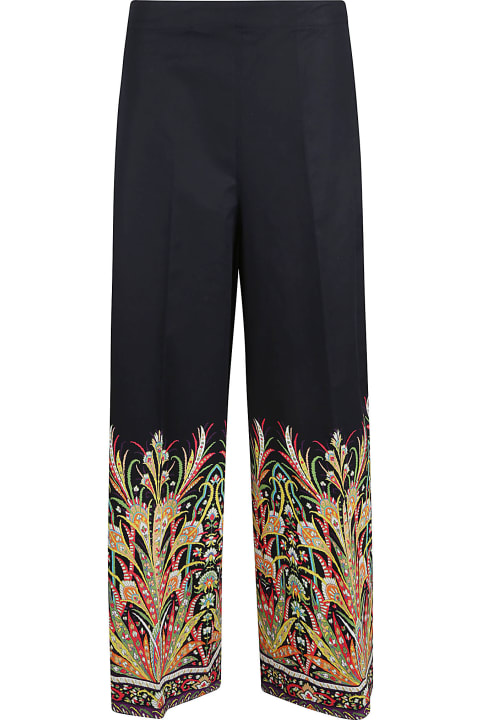 Etro Pants & Shorts for Women Etro Bottom Printed Straight Trousers