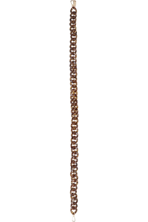 LaMilanesa Accessories for Women LaMilanesa Tortoiseshell Chain Shoulder Strap