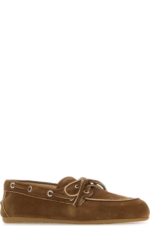 Shoes for Women Miu Miu Camel Suede Loafers
