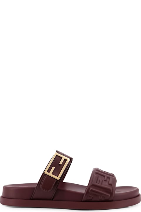 Homeware Fendi Fendi Feel Low Leather Sandals