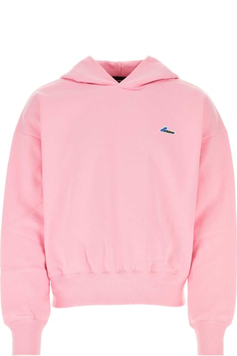 WE11 DONE Fleeces & Tracksuits for Men WE11 DONE Pink Cotton Sweatshirt