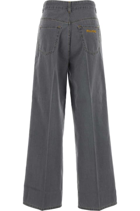 Miu Miu Grey Denim Jeans