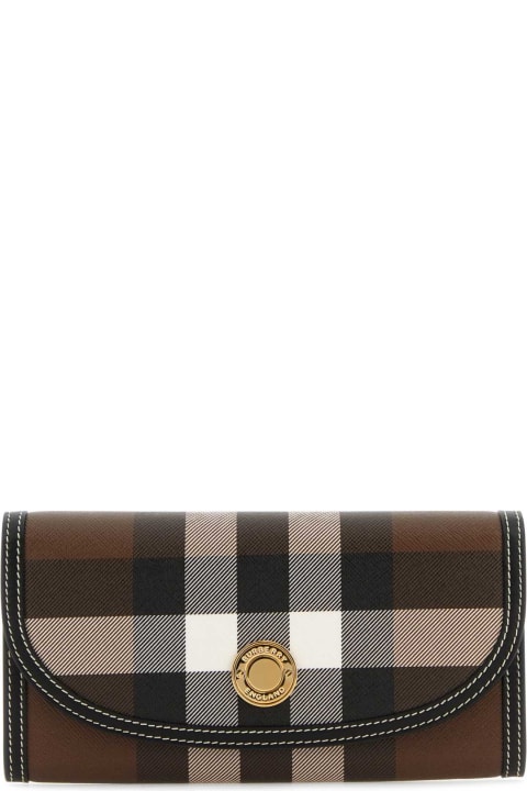 Burberry for Women Burberry Printed Canvas And Leather Wallet