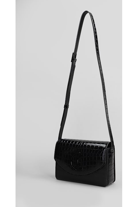 Christian Louboutin حقائب الكتف لـ السيدات Christian Louboutin Loubi54 Small Shoulder Bag In Black Leather